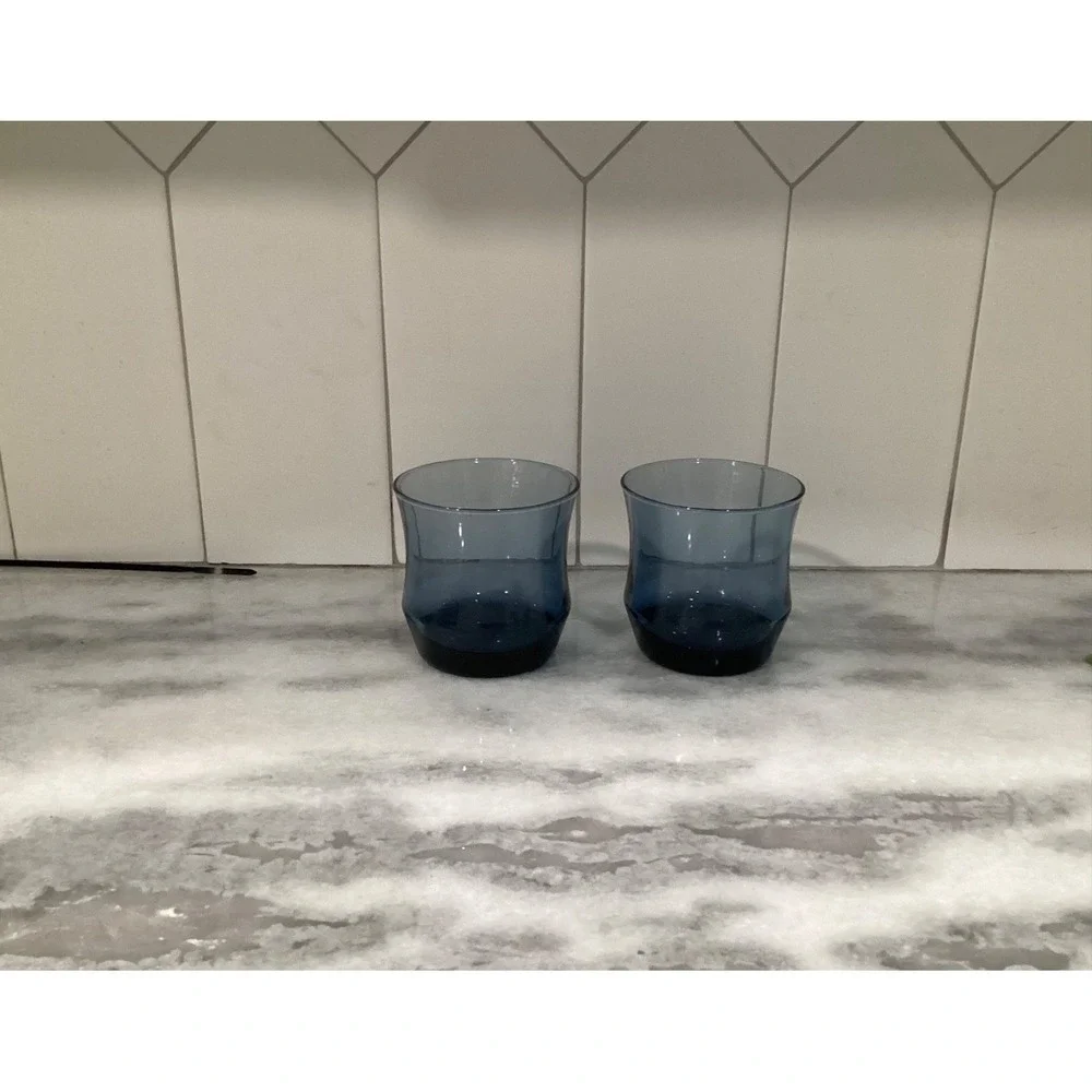 Vintage Libbey Apollo Dusky Blue Small 3